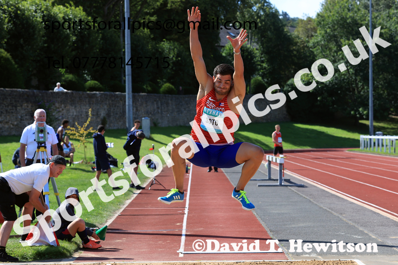 Decathlon long jump, 2025 EAP International Combined Events, Hexham, Northumberland.  Photo: David T. Hewitson/Sports for All Pics